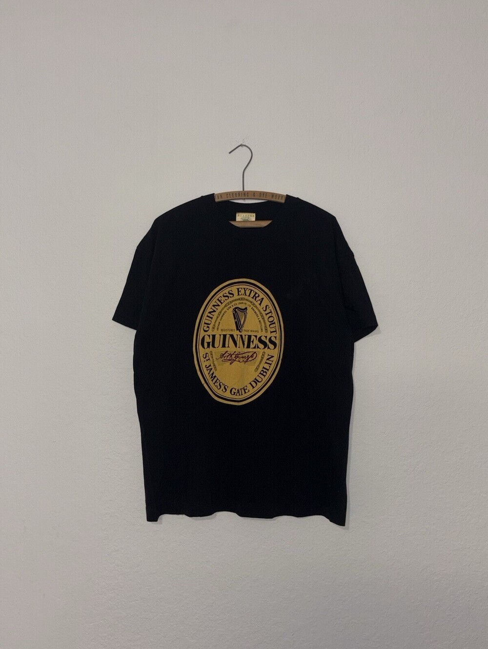 Vintage 90s Guinness Beer Dublin St. James Gate Shirt Size Mens XL
